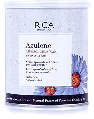 Rica Liposoluble Wax- Azulene For Sensitive Skin 800 ML (28.2 Fl.oz.) by Rica