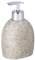 WENKO Seifenspender Puro Hellgrau - Flüssigseifen-Spender, Spülmittel-Spender Fassungsvermögen: 0.29 l, Polyresin, 9.4 x 15.2 x 6.5 cm, Hellgrau, 15.2 x 6.5 x 9.4 cm