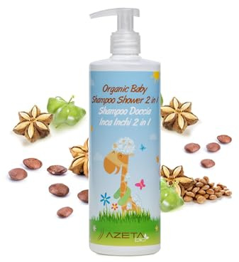 Organic Baby Shampoo Shower 2 in 1 - AZETAbio - 200 ml