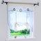 Yujiao Mao Eule Druck transparent Voile Raffrollo Tunnelzug Rollos Gardine 1er-Pack B*H 60 * 120cm, Sand