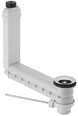 Geberit Clou 152.018.00.1 Drain and Overflow Pipe Fitting with Lever Actuator for Pop-Up Drain Fitting by Geberit