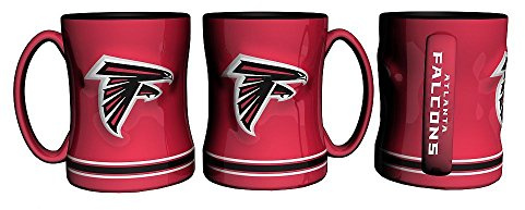 NFL Sculpted Coffee Mug, 15 Ounces, Atlanta Falcons
