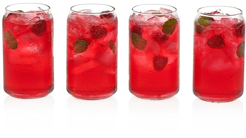 Libbey Lot de 4 verres à bière en forme de canette avec bec verseur - 47 cl