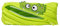 ZIPIT Monster Federmäppchen für Jungen | Großes Mäppchen für die Schule | Monster Etui für Kinder | Federmappe Grün