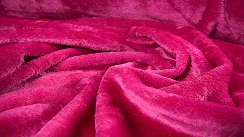 Stoffbook PINK ELASTISCHES Kaninchen-Fellimitat KUNSTFELL Stoff Stoffe, C957