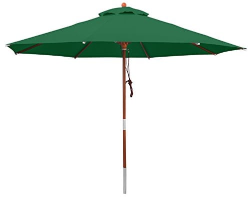 anndora Sonnenschirm Grün 3 m rund Gartenschirm wasserabweisend Winddach