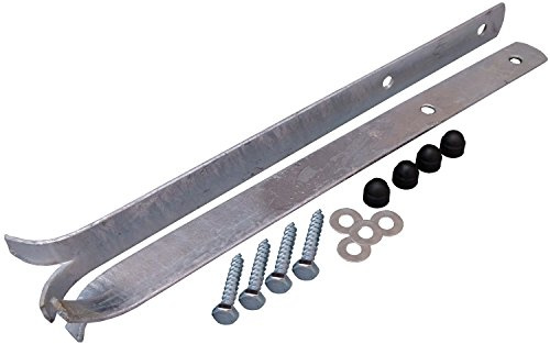 Loggyland Juego de 2 Ancla de Tierra de Acero Plano para Todos los Tipos de Postes - Diferentes Tamaños - 600mm