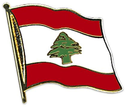 Flaggen-Pin vergoldet : Libanon