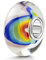 MATERIA by Matthias Wagner Regenbogen Glas Bead Anhänger Glasperle bunt für European Armband 1425