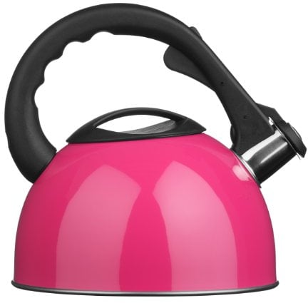 Premier Housewares Bouilloire Sifflante Rose - Bouilloire inox - 2,5 Ltr