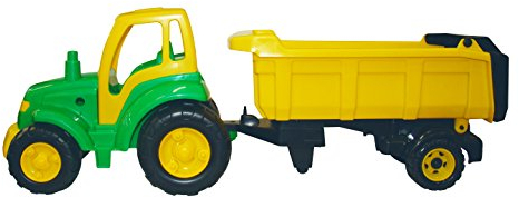 Polesie Traktor Champion mit Kippanhänger Kippfunktion Kipper