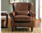 Vente-Unique-Ledersessel Vintage - Braun - Edouard