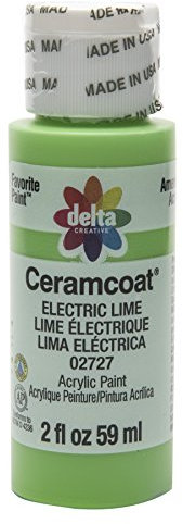 Delta Ceramcoat Acrylic Paint 2oz-Electric Lime