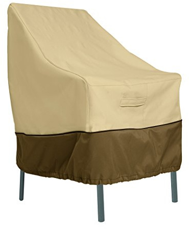 Classic Accessories Veranda Haltbare Möbelabdeckung für Gartenstuhl mit hoher Rückenlehne