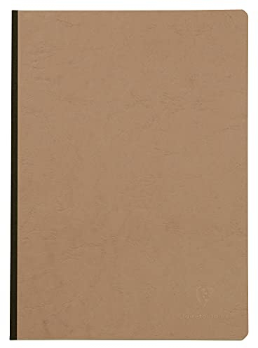 Clairefontaine 79142C Heft A4, Leinen, Age Bag, kariert, 96 Blatt, braun