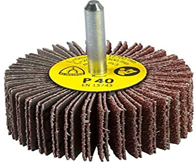 Klingspor 284736 - Kleiner Schleifmopp für Edelstahl und Metalle - MS|KM613|LS309X|40|S|20X15X6|PLAN - Inhalt: 25 Stück