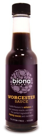 BIONA Organic Worcestershire Sauce 140ml (Pack of 4)