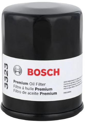 BOSCH 3323 Premium Oil Filter With FILTECH Filtration Technology - Compatible With Select Acura MDX, RDX, RSX, TL; Chrysler; Dodge; Ford; Honda Accord, Civic, CR-V, Pilot; Infiniti; Nissan + More