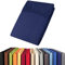 aqua-textil Viana Spannbettlaken 90x200-100x200 cm dunkel blau Baumwolle Spannbetttuch Jersey Laken