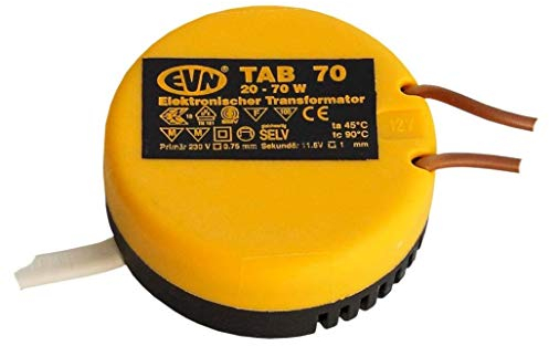 EVN TAB70 A++ to A, Netzteil, Metall, 10 W, Integriert, grau, 35 x 35 x 25 cm