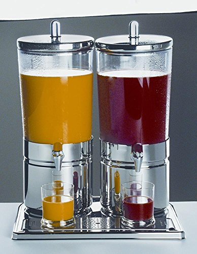 APS 10720 TOP FRESH DUO Saft-Zufuhr mit Kühl Top und Basis, Hochglanzpolierter Edelstahl, 42 x 32 x 52 cm, 2 x 6 ltr