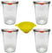 mikken 4 Weckgläser/Rundrandgläser 750ml, Glas