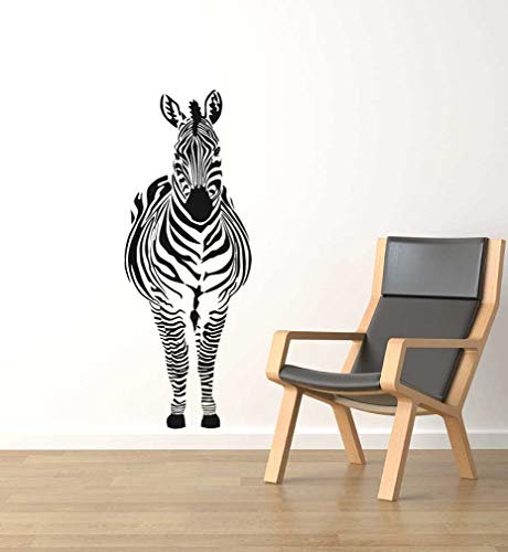 60 Second Makeover Limited Zebra Wandaufkleber Safari Tiere Zebras Aufkleber Wohnzimmer Büro Kinder Schlafzimmer - Gold Matt
