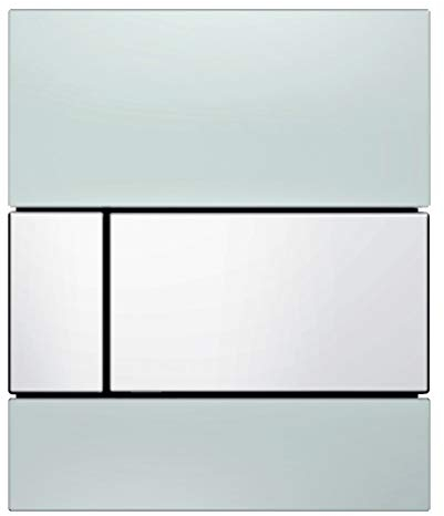TECE 1 x Teceloop-Blende WC-Platte Nr. 9240678 kaffeebraun, Glas Schwarz, Taste Weiãÿ