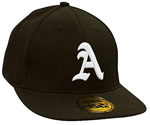 Morefaz Baseball Cap Caps Gotischen Buchstaben A-Z schwarz with Adjustable Strap Snapback MFAZ Ltd A