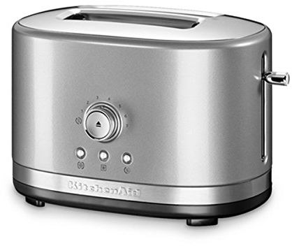 Grille pain KITCHENAID 2 fentes - 1200W Rétro Gris Argent 5KMT2116ECU