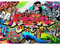 Runa Art Papier peint intissé Mural street art Graffiti Moderne Toison Salon Chambre à Coucherr Salle - Tableaux Muraux Tapisserie Photo - Coloré 9065010a