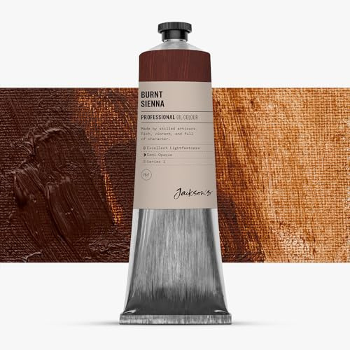 Jackson's Professional Oil Paint Burnt Sienna 225ml, Large