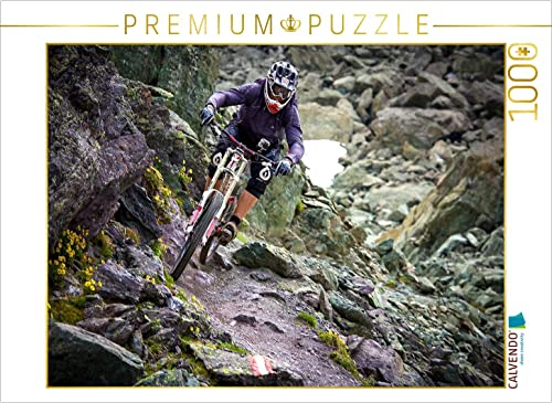 CALVENDO Puzzle EIN Motiv aus dem Kalender Mountainbike Freeride Momente 1000 Teile Puzzle quer | 1000 Teile Lege-Größe 64 x 48 cm Foto-Puzzle für glückliche Stunden