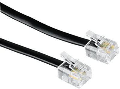 Hama Telefonkabel (RJ-11-Stecker auf RJ-11-Stecker) Schwarz