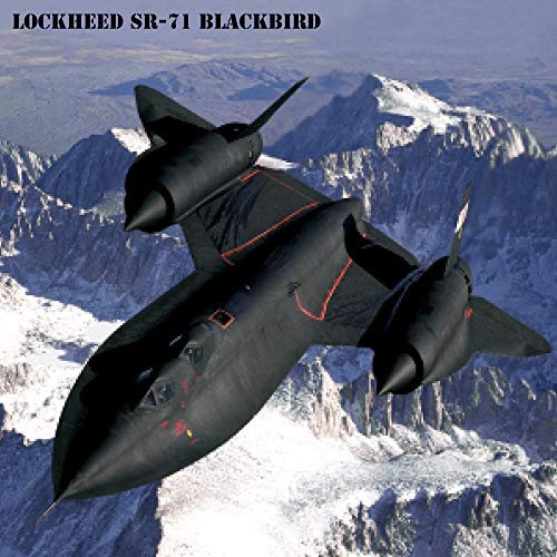 1art1 Kampfflugzeuge Poster Lockheed SR-71 Blackbird Über Der Sierra Nevada Kunstdruck Bild 100x100 cm
