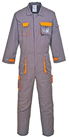 Portwest Portwest Texo Kontrast Overall, Größe: S, Farbe: Grau, TX15GRRS