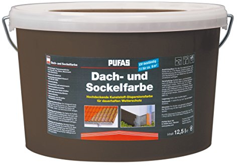 PUFAS Dach- und Sockelfarbe anthrazit 12,5 Liter
