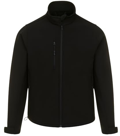 ØRN Softshell Jacket - Mens Outdoor Workwear | 5,000mm Water Resistant with BreathableTechnical Fabric - Tern 4200, Black, Small