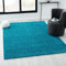 VIMODA Teppich Prime Shaggy Hochflor Langflor Einfarbig Modern Türkis für Wohnzimmer, Schlafzimmer, küche, Maße:120x170 cm