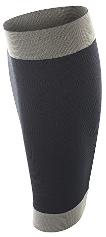 Spiro Adult Unisex Contrast Compression Calf Guards (M) (Black/Grey)
