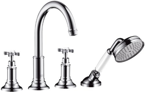 Hansgrohe 16544820 Axor Montreux 4-Loch Fliesenrand Armatur DN 15, brushed nickel