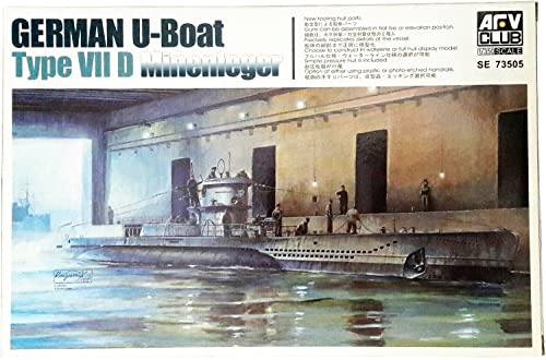 AFV Club 1/350 U-Boat Type VII D Minenleger U Boat # 73505