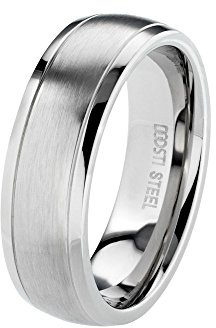 DOOSTI Partnerring/Trauring Chirurgischer Edelstahl mit Gratis Gravur
