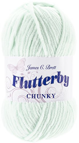 James C. Brett B11 Flutterby Chunky Yarn-Mint