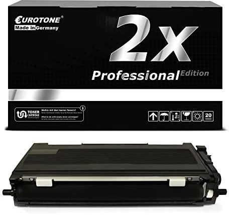 Eurotone 2X Druckerpatrone kompatibel für Brother DCP 7030/7045 / HL 2140/2150 / MFC 7320/7440 / 7840, TN-2120/2110, Druckerpatronen