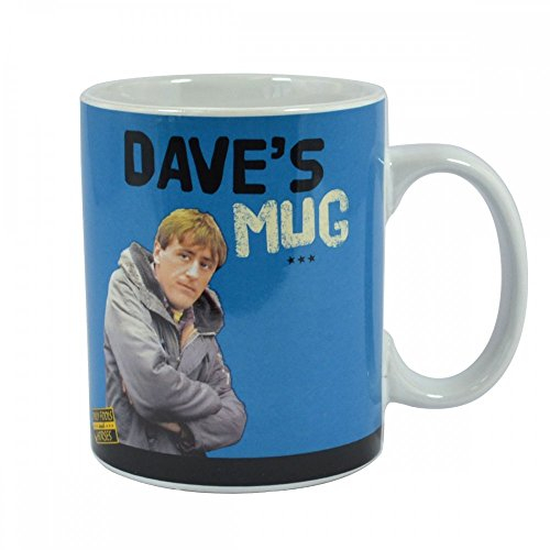 Only Fools and Horses Dave's Blue Ceramic Mug 11oz | Retro 80s TV Show Novelty Mug for Cappuccino, Latte, Hot Cocoa & Hot Tea | Gift for Show Fan & Collector | Licensed Merchandise (Pack of 1)
