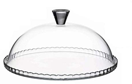 SWEET HOME Assiette à gâteau en Verre avec dôme en Verre cod.2195119 cm 15h diam.32 by Varotto & Co.
