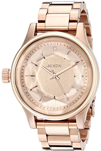 Nixon Damen-Armbanduhr Facet 38 Analog Quarz Edelstahl beschichtet A409897-00
