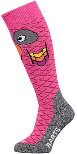 Barts Girl's Skisock Zoo Kids Knee - High Socks, Pink (0012-FUCHSIA 012D), 31-34 (Manufacturer size: 31/34)