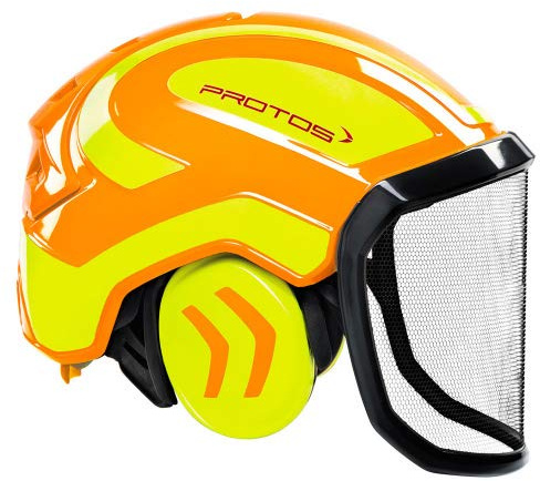 Protos Integral Forest (G16) - Grobes Visier Farbe orange/Neongelb